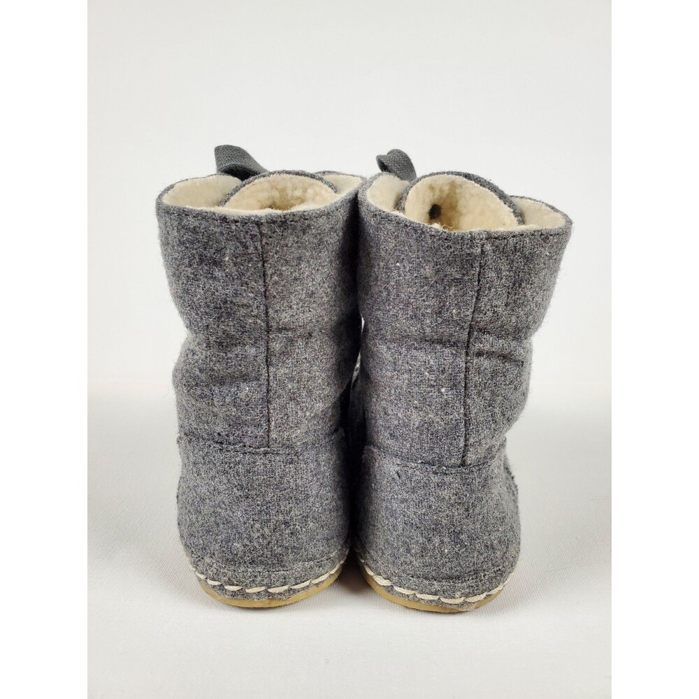 Rocket Dog Women's Canvas Fold Over Ankle Boots Size 5 Grey with Cream Sherpa - Picture 5 of 15